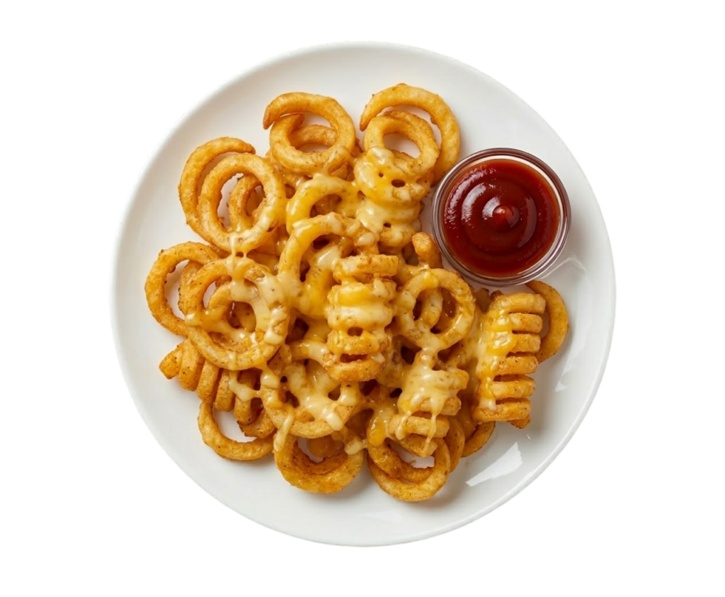 Curly Fries with Cheese