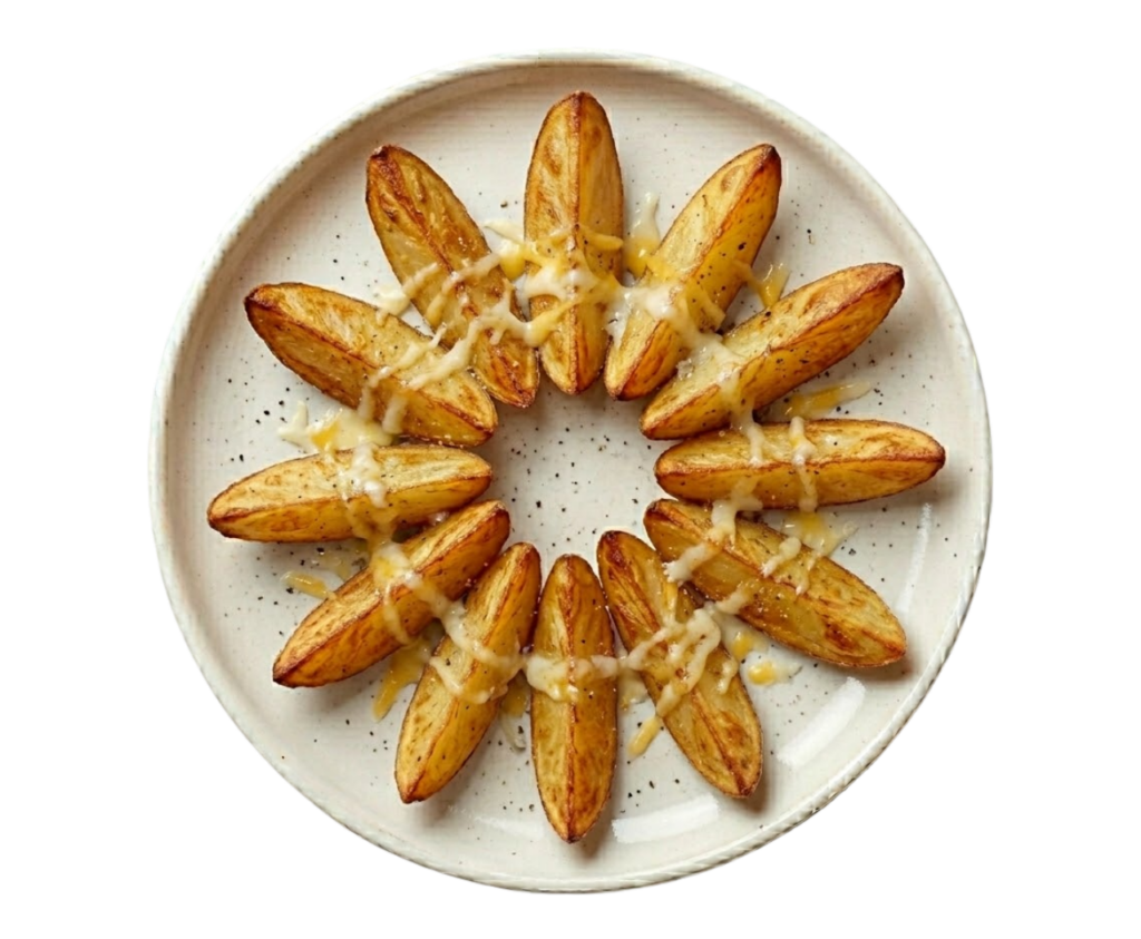 Potato Wedges with Cheese